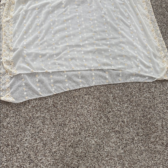 Embroidered 3 piece punjabi dress Set with salwar kurta and dupatta - Picture 13 of 13